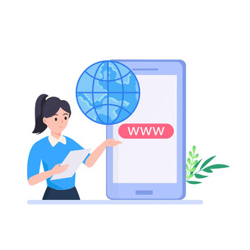 Illustration vector graphic of www concept
