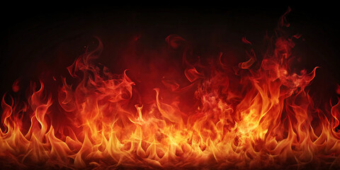 orange fire flames background