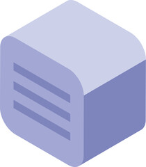 Poster - Isometric icon of a modern air conditioner cooling system