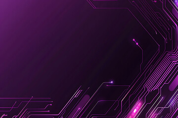 Abstract image of a circuit board with glowing lines and nodes on a pink gradient background. The intricate network of connections creates a modern, tech-inspired visual. Copy space available