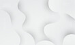 © BoBloob - Abstract white and gray fluid background. Dynamic shape composition. vector illustration