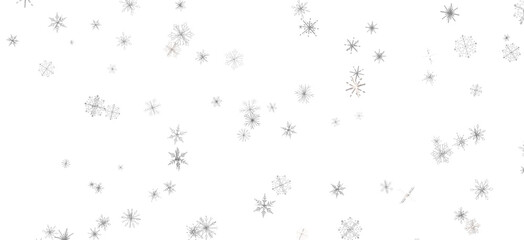 Poster - Snowflakes Falling On Snow - Winter Banner