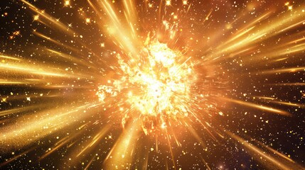 Golden Cosmic Explosion