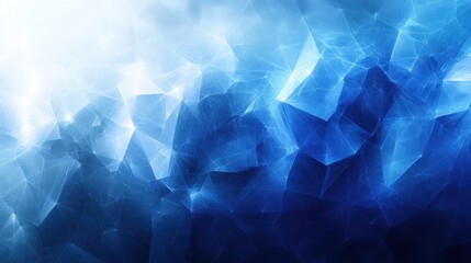 Wall Mural - Abstract Blue Crystalline Background