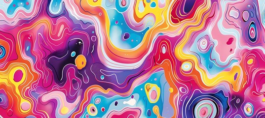 Wall Mural - Abstract colorful background with splashes