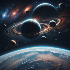 space image spacesuit spaceship image generative ai