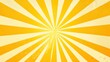 © hanisah - Yellow abstract background with light of sunburst. yellow starburst with halftone. sun ray retro background with flash