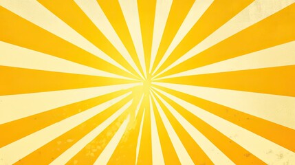 Wall Mural - yellow abstract background with light of sunburst. yellow starburst with halftone. sun ray retro bac