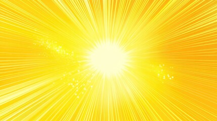 Wall Mural - yellow abstract background with light of sunburst. yellow starburst with halftone. sun ray retro bac