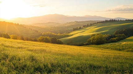 Sticker - Golden Hour in Tuscany