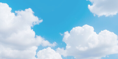 Wall Mural - Natural and cloudy fresh blue sky background. Natural sky beautiful blue and white texture background. blue sky with cloud. sky with white clouds as background or texture	