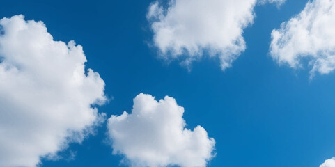 Wall Mural - Natural and cloudy fresh blue sky background. Natural sky beautiful blue and white texture background. blue sky with cloud. sky with white clouds as background or texture	