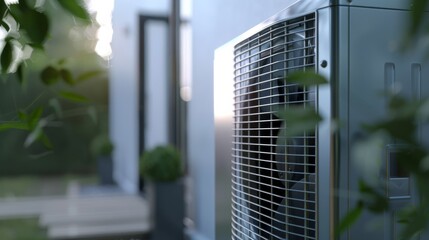 Poster - Heating and air conditioning inverter with clean design and efficient air circulation