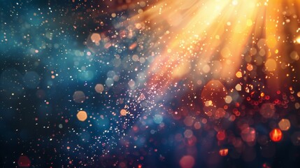Poster - Intense light flare with vivid contrasts and sparkling highlights