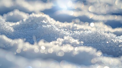 Poster - winter snow glistening in the bright sunlight