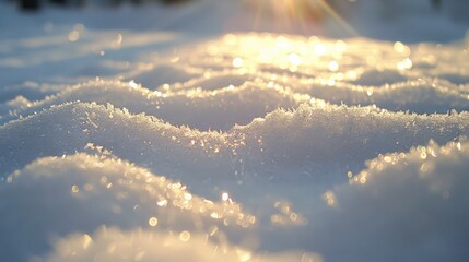 Poster - winter sunlight highlighting snow texture
