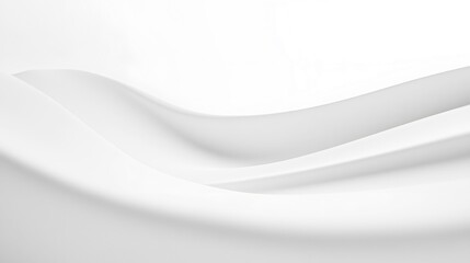 Poster - A gentle, flowing curve creates a serene, minimalist feel against a white backdrop, evoking a sense of calm and elegance.
