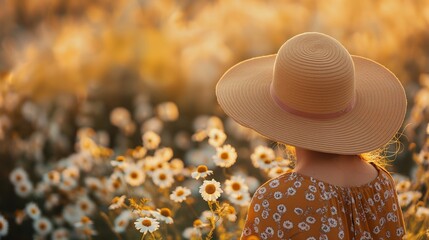 Wall Mural - Serene Summer Flower Field