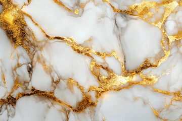 Canvas Print - Gold Marble Texture.