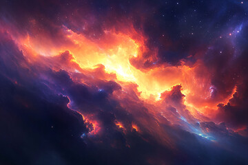 Canvas Print - Cosmic Fire.