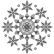 © Jihad - Snowflakes white winter background with snowflake