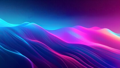 Wall Mural - Electric Neon background - vibrant gradient background that blends electric blue into bright magenta. Graphic art illustration