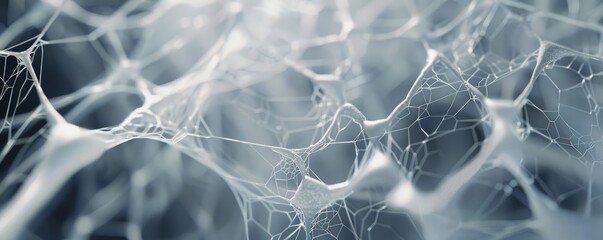 Interwoven lines creating a complex web, 4K hyperrealistic photo