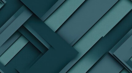 Poster - A dark teal and gray background features elegant diagonal stripes of dark green, reflecting a contemporary and minimalistic design style SEAMLESS PATTERN