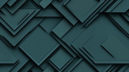 Poster - A dark teal and gray background features elegant diagonal stripes of dark green, reflecting a contemporary and minimalistic design style SEAMLESS PATTERN