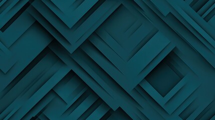 Poster - A dark teal and gray background features elegant diagonal stripes of dark green, reflecting a contemporary and minimalistic design style SEAMLESS PATTERN