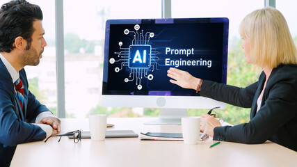 Poster - generative ai virtual assistant tools for prompt engineer and user for ease of engage artificial int