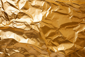 Wall Mural - Detailed texture of golden paper, perfect for artistic work and design compositions. Golden paper