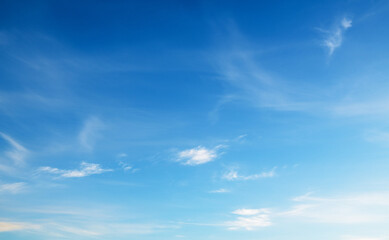 Wall Mural - blue sky with white clouds.