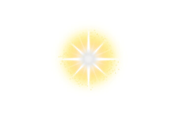 Wall Mural - shining star. starlight with bright sparkles effect isolated on transparent background. glowing flar