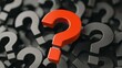 © keks20034 - The red question mark stands out against the black, symbolizing urgency and importance.