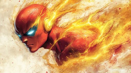 Canvas Print - Blazing Speed Hero