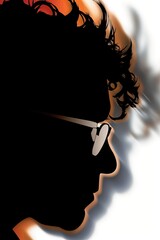 Canvas Print - Curly Silhouette