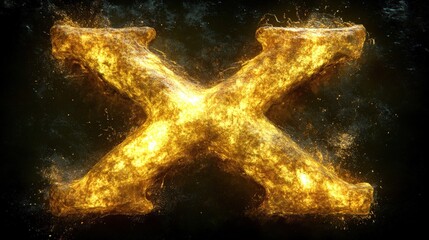 Poster - Fiery X