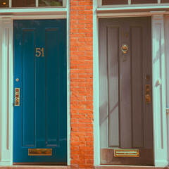 wooden door with shutters tribeca new york