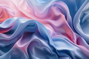 Aufkleber - A detailed view of textured pink and blue fabric with intricate patterns
