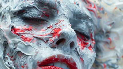 Poster - Craft paint splatter textures that evoke a visceral and visceral