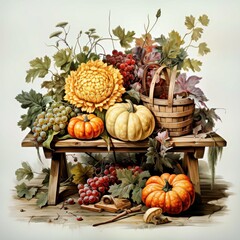 Wall Mural - Autumn bouquet