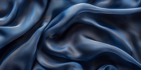 Blue fabric texture, wide background