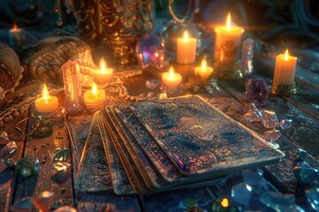 Aufkleber - A quiet moment of reading by candlelight