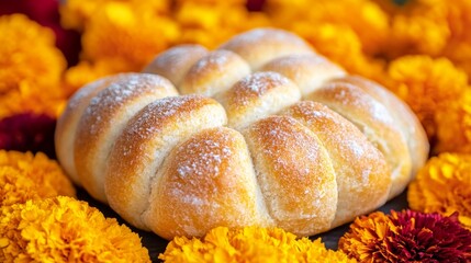 Wall Mural - The bread is sliced into small pieces and looks ready to be eaten