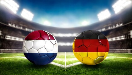 Banner Football Netherlands vs Germany