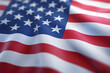 © youriy - A close-up of a waving American flag highlighting the movement and the strength of the red white and blue colors
