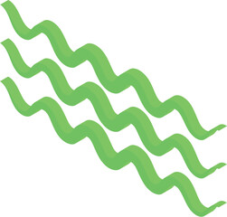 Poster - Green wave pattern forming an abstract background design