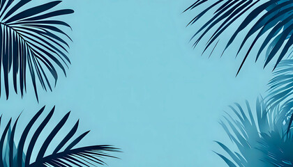 Wall Mural - palm tree background