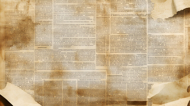 Close-Up Of Old Brown Paper Texture Background Old Newspaper background Close-Up Of Old Brown Paper Texture, Generative AI

  
